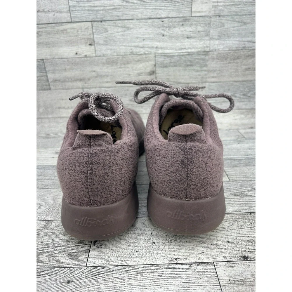 Allbirds Wool Runners Men Sz 10 Heathered Purple Merino Wool Sneakers PO 0152